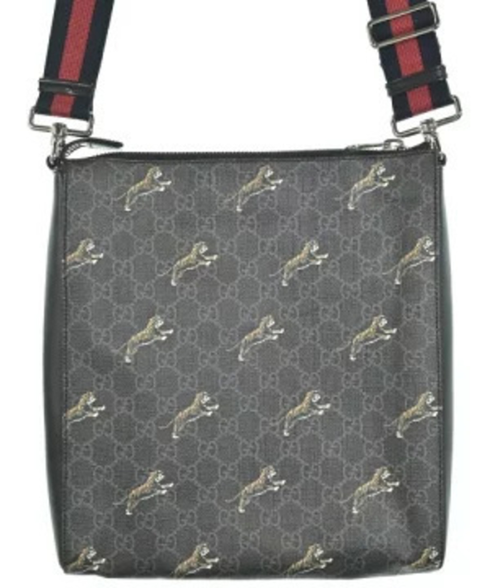 Gucci Bag Bestiary GG GG Supreme Gray tiger Messenger Tigers black Gray Black
